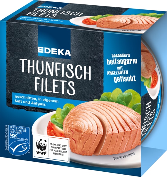 EDEKA tuna fillets in their own juice and infusion image