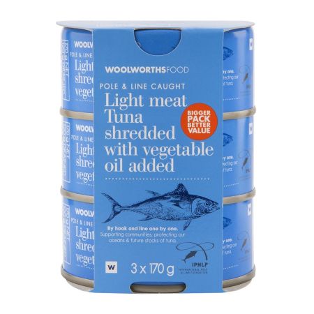 Light Meat Tuna Shredded with Vegetable Oil 3x170 g image