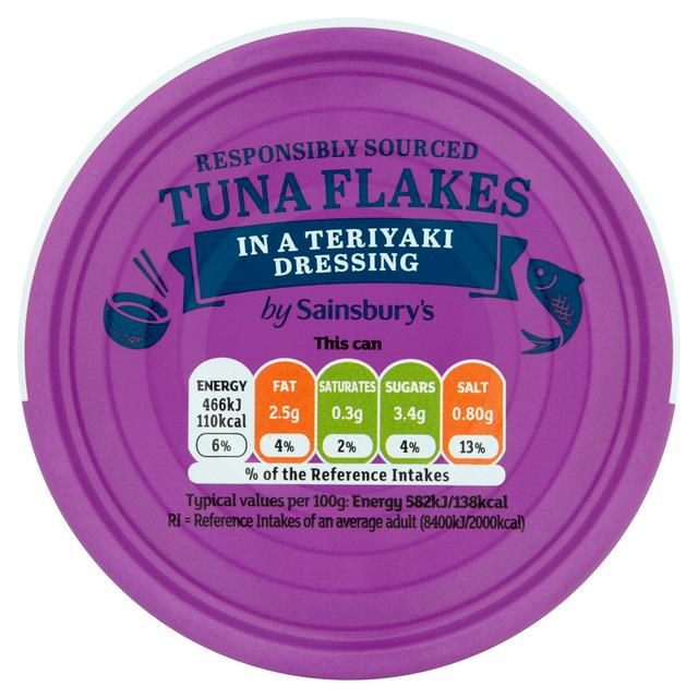 Sainsbury's Tuna Flakes in a Teriyaki Dressing 80g