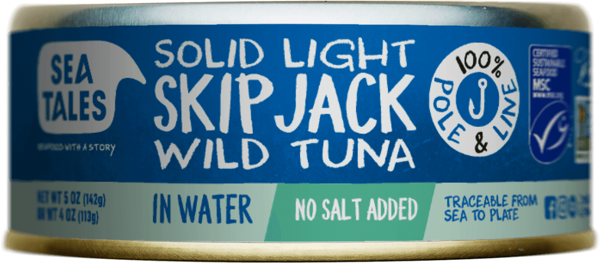 Fish Tales Skipjack tuna in water no salt added