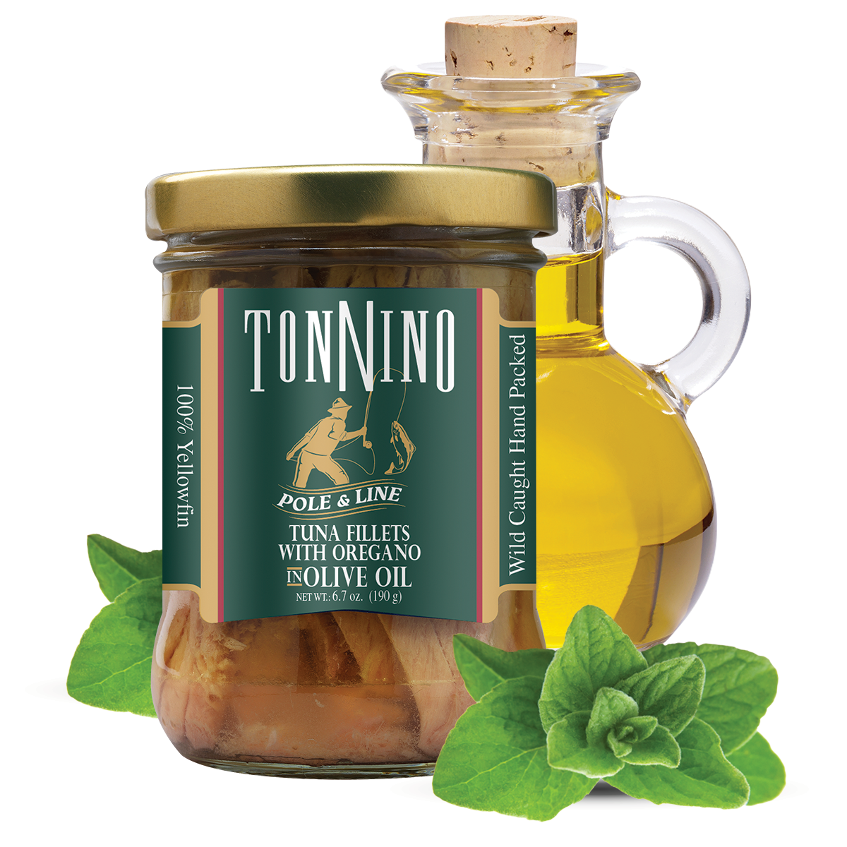 Tonnino Pole & Line Oregano Yellowfin Fillets In Olive Oil, 6.7 oz