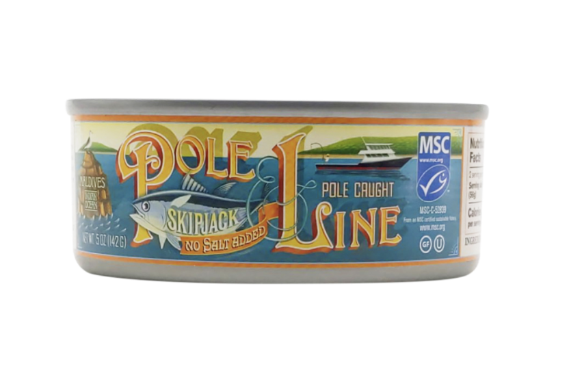 Pole and Line Caught Skipjack Tuna (No Salt Added), 5 oz