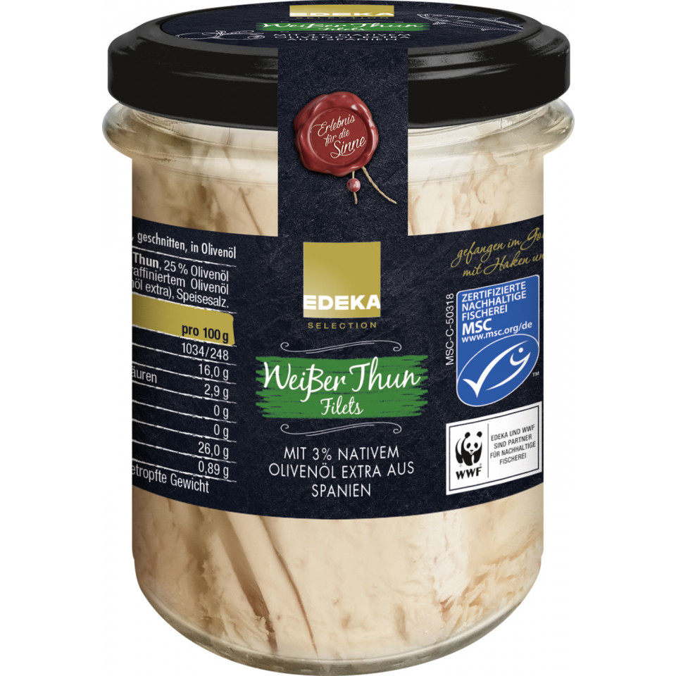 EDEKA Selection white tuna fillets in olive oil