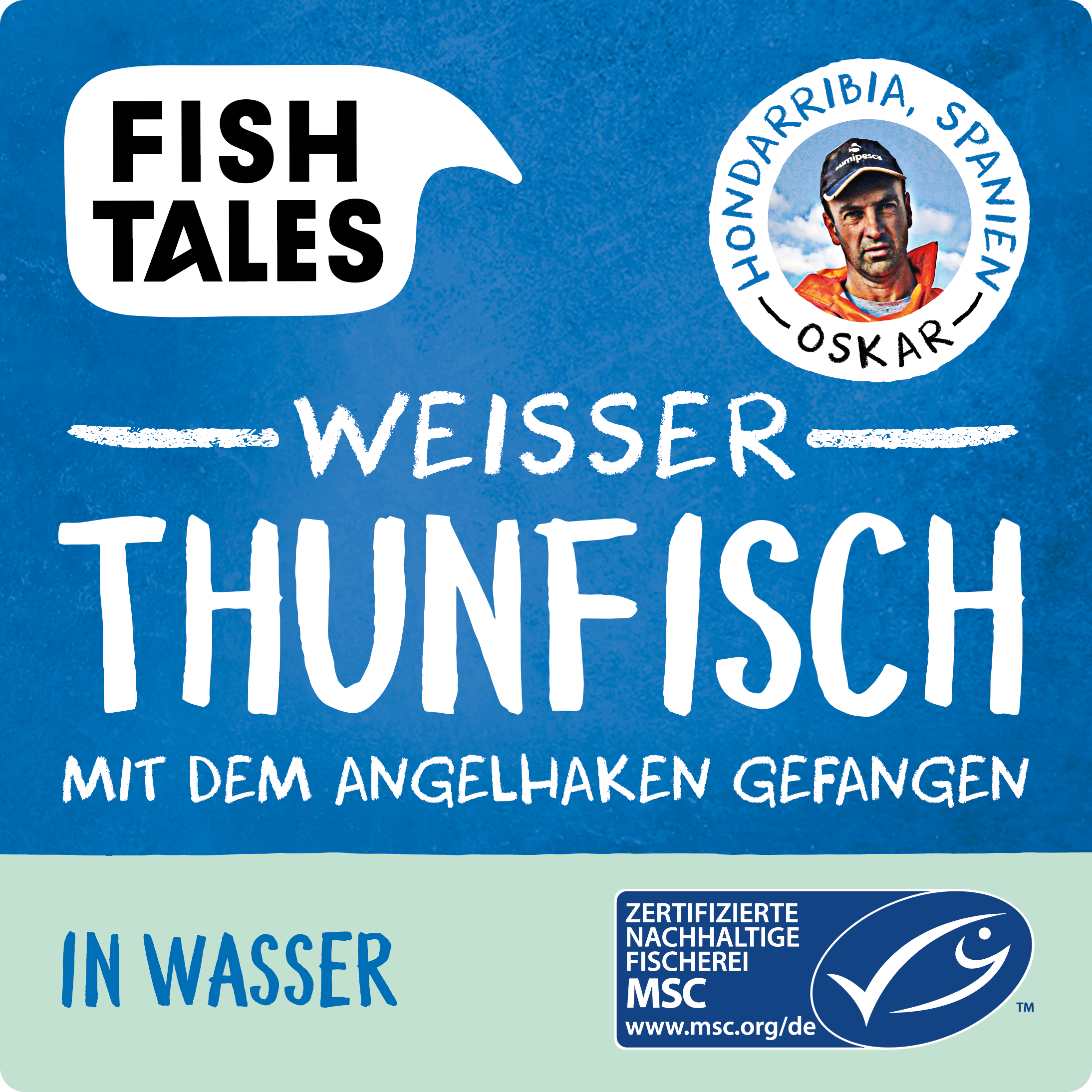 Fish Tales Albacore in water