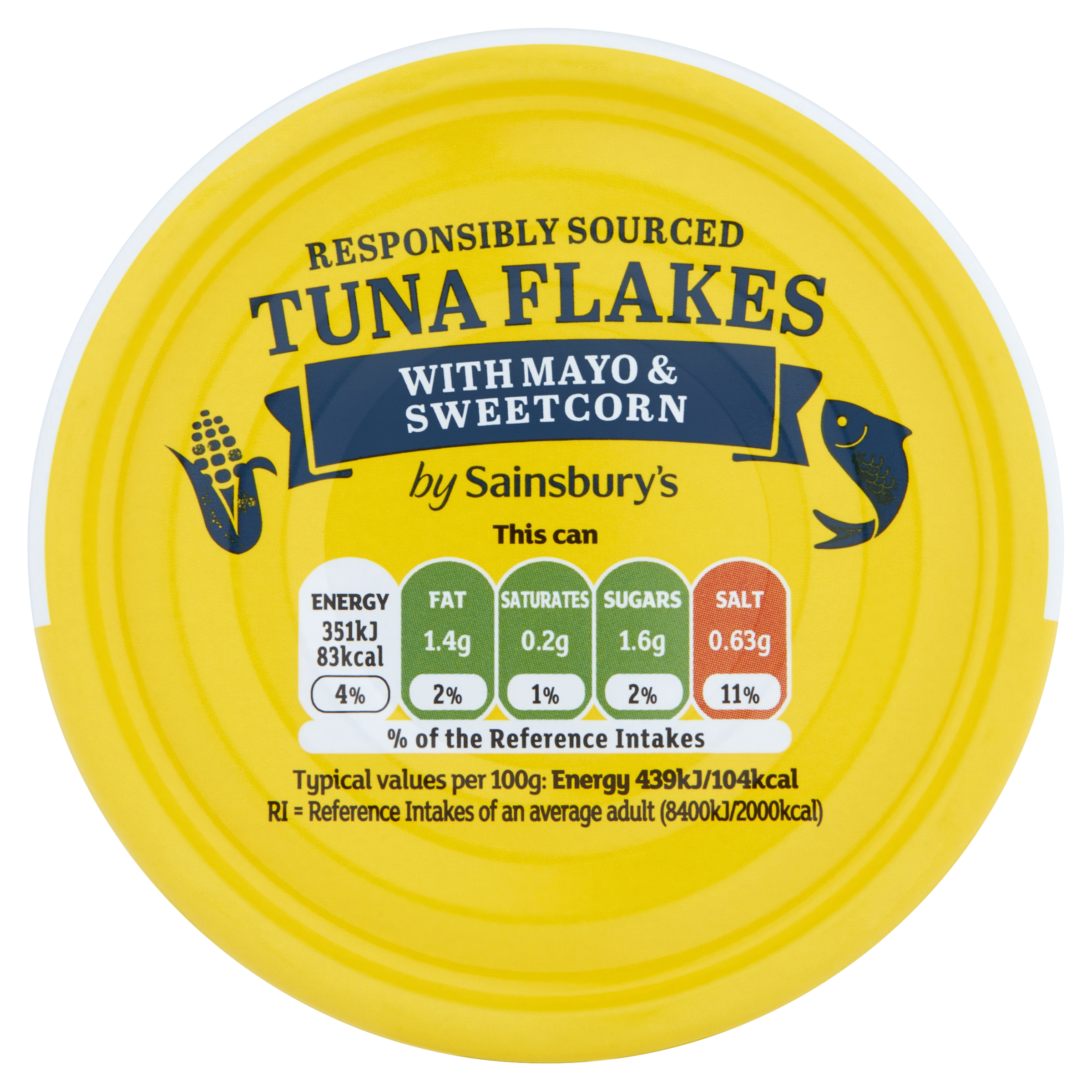 Sainsbury's Tuna Flakes with Mayo & Sweetcorn 80g