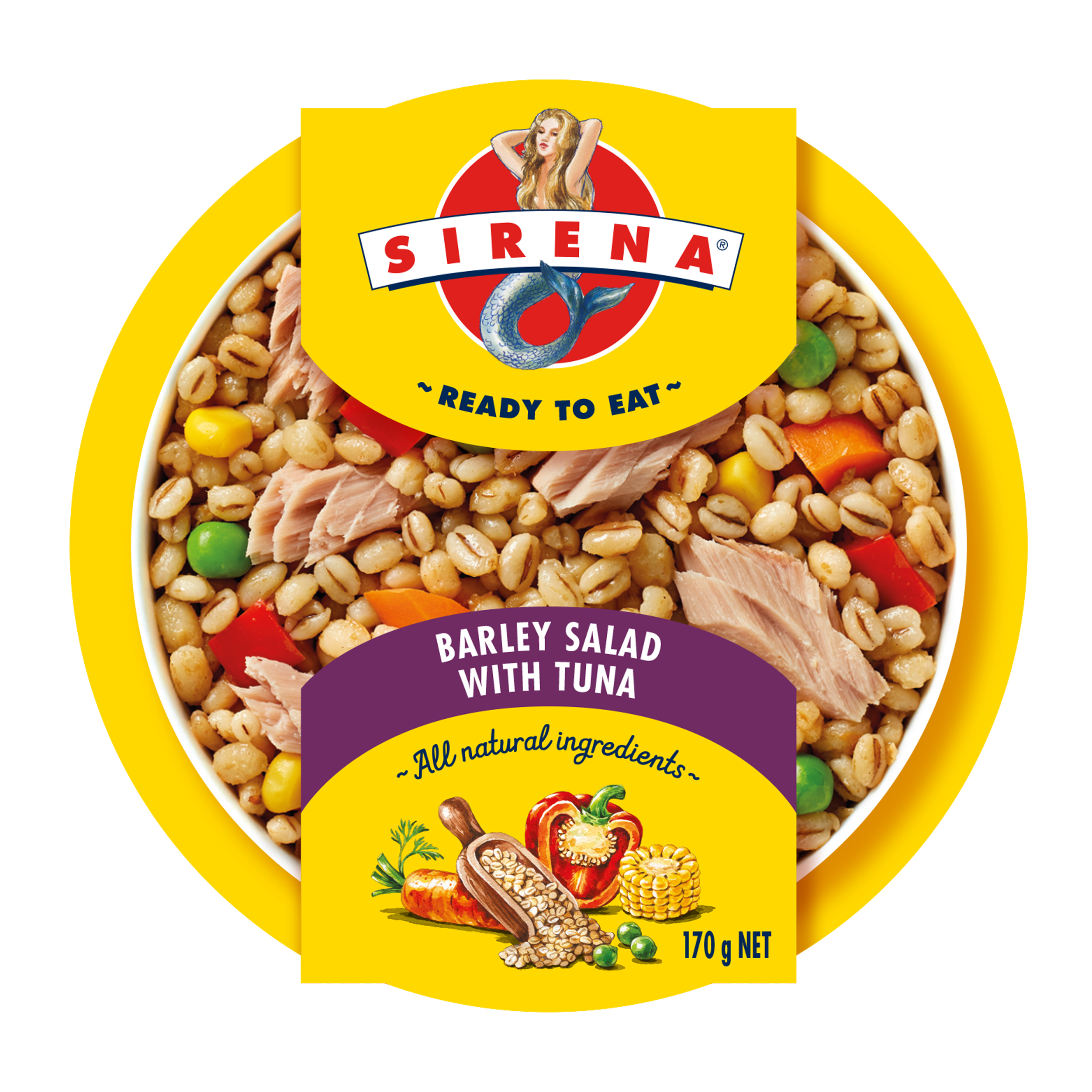 Sirena Ready to Eat Barley Salad with Tuna