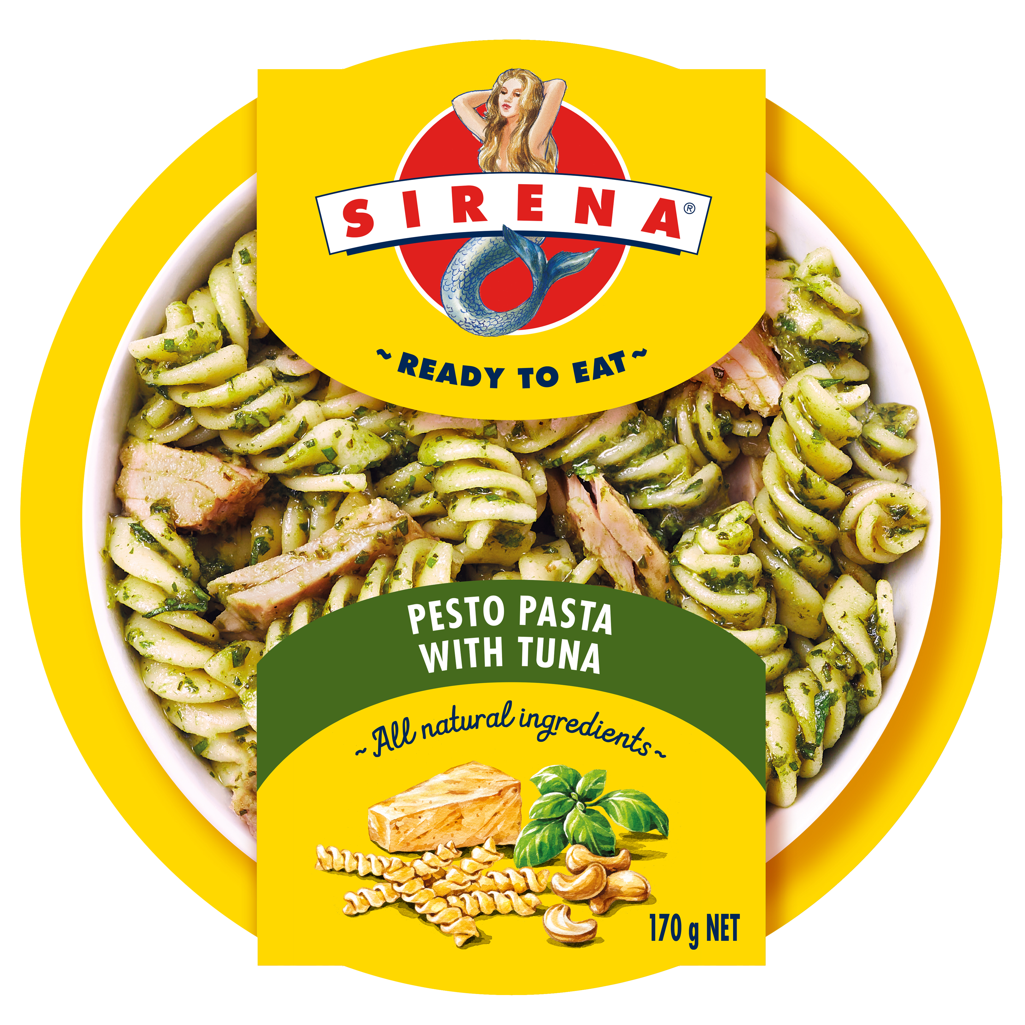 Sirena Ready to Eat Pesto Pasta with Tuna