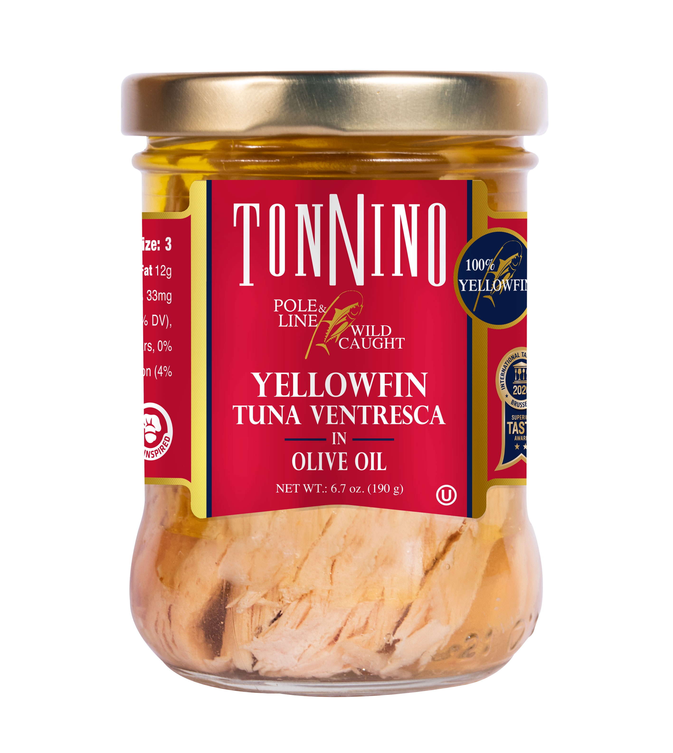 Tonnino Pole & Line Ventresca Yellowfin Tuna In Olive Oil, 6.7 oz
