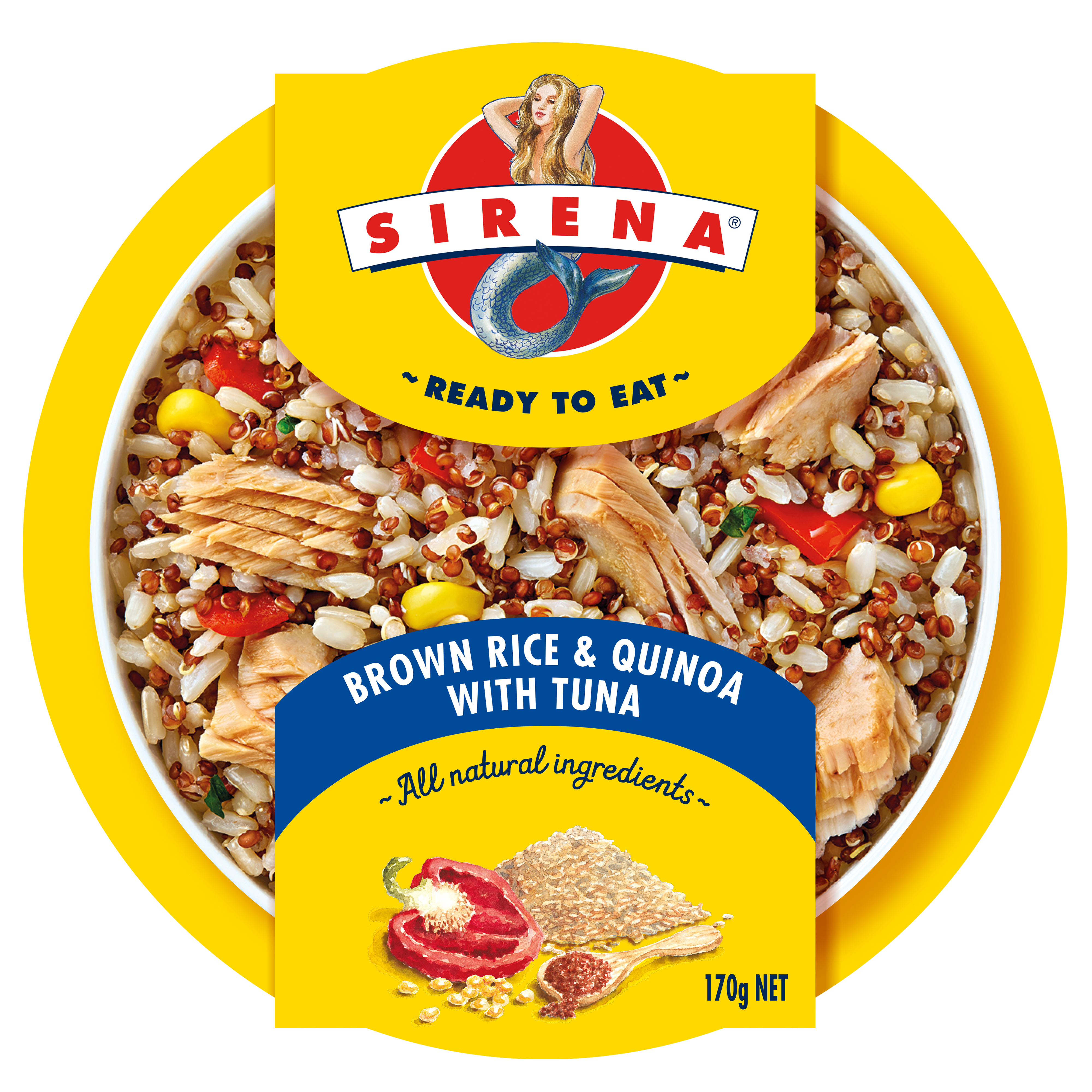 Sirena Ready to Eat Brown Rice and Quinoa with Tuna