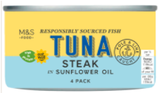 Tuna Steak in Sunflower Oil 200g