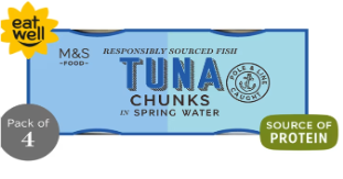 Tuna Chunks in Springwater 4 x 160g